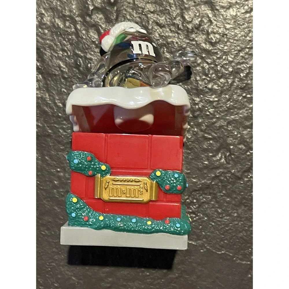 Vintage M&M's Christmas Snowglobe Candy Trinket Box